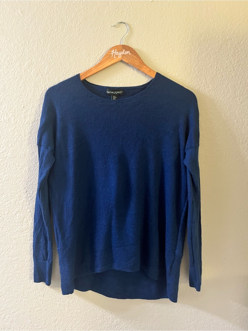 Cynthia Rowley Men’s Navy Crewneck Sweater